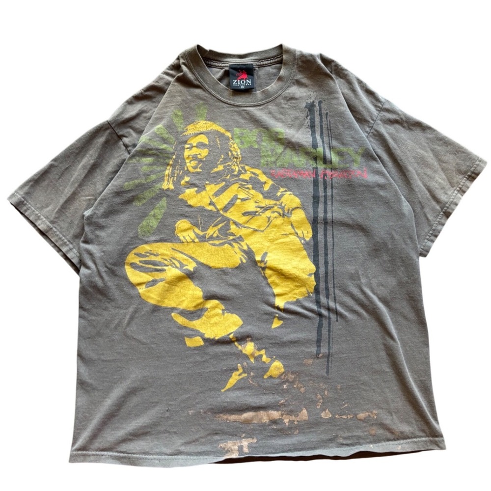 Vintage 00's Zion Rootswear Bob Marley Rageman XL